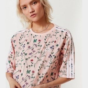 Adidas Originals Pink Floral Crop